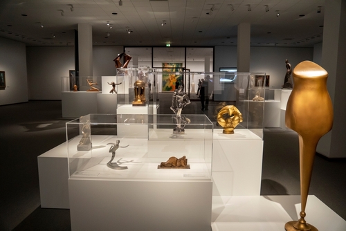 The Neue Nationalgalerie, New National Gallery at the Kulturforum is a museum for modern art in Berlin, Germany