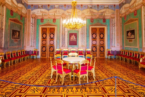 Munich Residence Museum interior. Munchen Residenz is the former royal palace in Munich, Bavaria, Germany