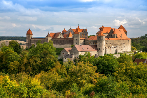 Harburg Castle, medieval castle on the Romantic Road, Germany