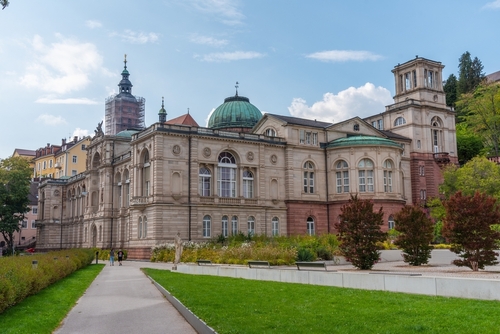Building of Friedrichsbad therme in Baden-Baden, the Black Forest, Baden-Württemberg, Germany