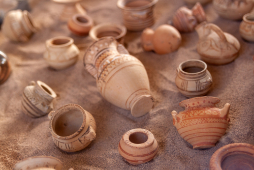 Archaeological Museum Fira on the Island of Santorini, Cyclades Islands, Greece