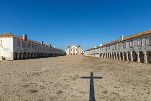 The church on Cabo Espichel a cape near Sesimbra, Portugal