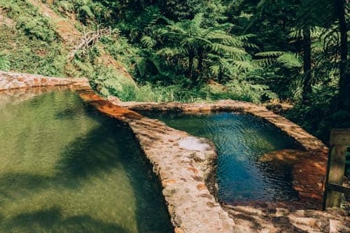 Caldeira Velha in Sao Miguel Island, Azores, Portugal