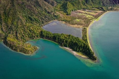 Fogo Lake in Sao Miguel Island, Azores, Portugal
