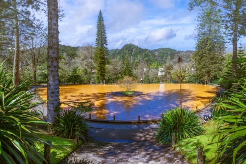 Terra Nostra Garden in Furnas Valley in Sao Miguel Island, Azores, Portugal