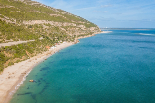 Galapos-Beach In Arrabida Park near Sesimbra, Portugal