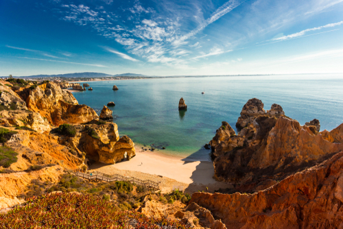 A beach in Lagos, Algarve Region, Portugal
