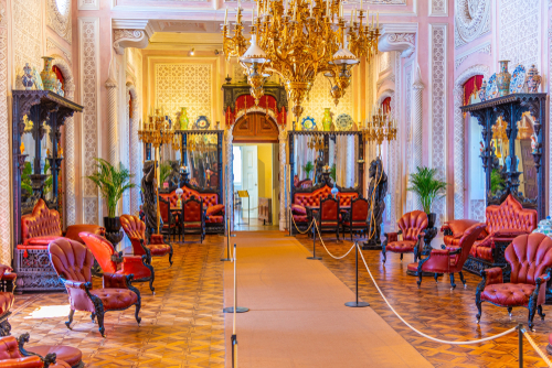 Interior view of the National Palace in Pena near Sintra, Portugal