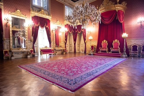Audience Room at Palace of Ajuda in Lisbon, Portugal