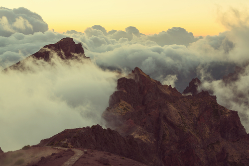 Pico Ruivo mountain, Madeira island, Portugal