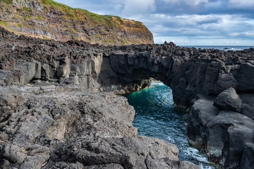 Ponta da Ferraria Thermal Pools in Sao Miguel Island, Azores, Portugal