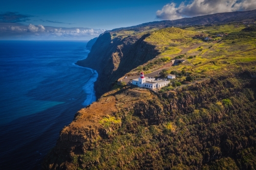 The Farol da Ponta do Pargo is an active lighthouse located in Ponta do Pargo, Madeira, Portugal. It is located on most western point of island overlooking steep cliffs leading to Atlantic ocean