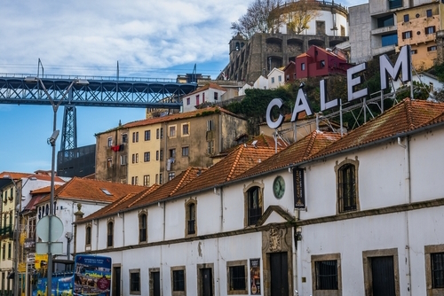 Calem Port wine cellars on Diogo Leite Avenue in Vila Nova de Gaia, Portugal
