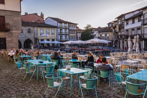 Santiago Square, Guimaraes near Braga and Porto, Portugal