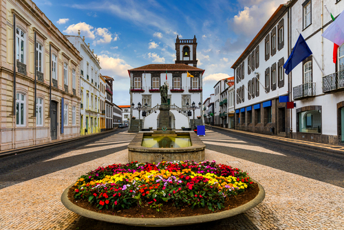 Ponta Delgada in Sao Miguel Island, Azores, Portugal