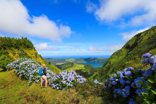 Lagoa das Sete Cidades, The seven cities Lakes in Sao Miguel Island, Azores, Portugal