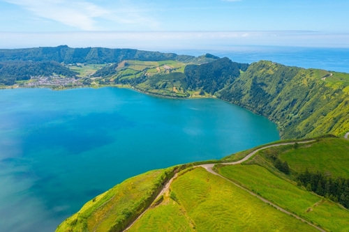 Lagoa das Sete Cidades, The seven cities Lakes in Sao Miguel Island, Azores, Portugal