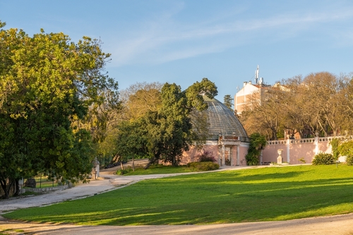 Garden Tapada das Necessidades in Lisbon, Portugal