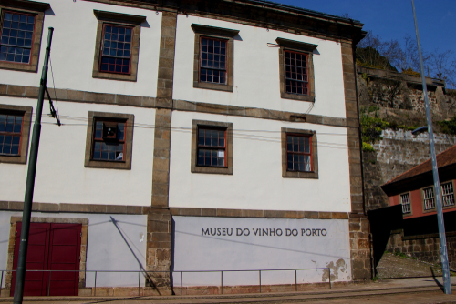 Entrance to the Port Wine Museum located in Porto, Portugal